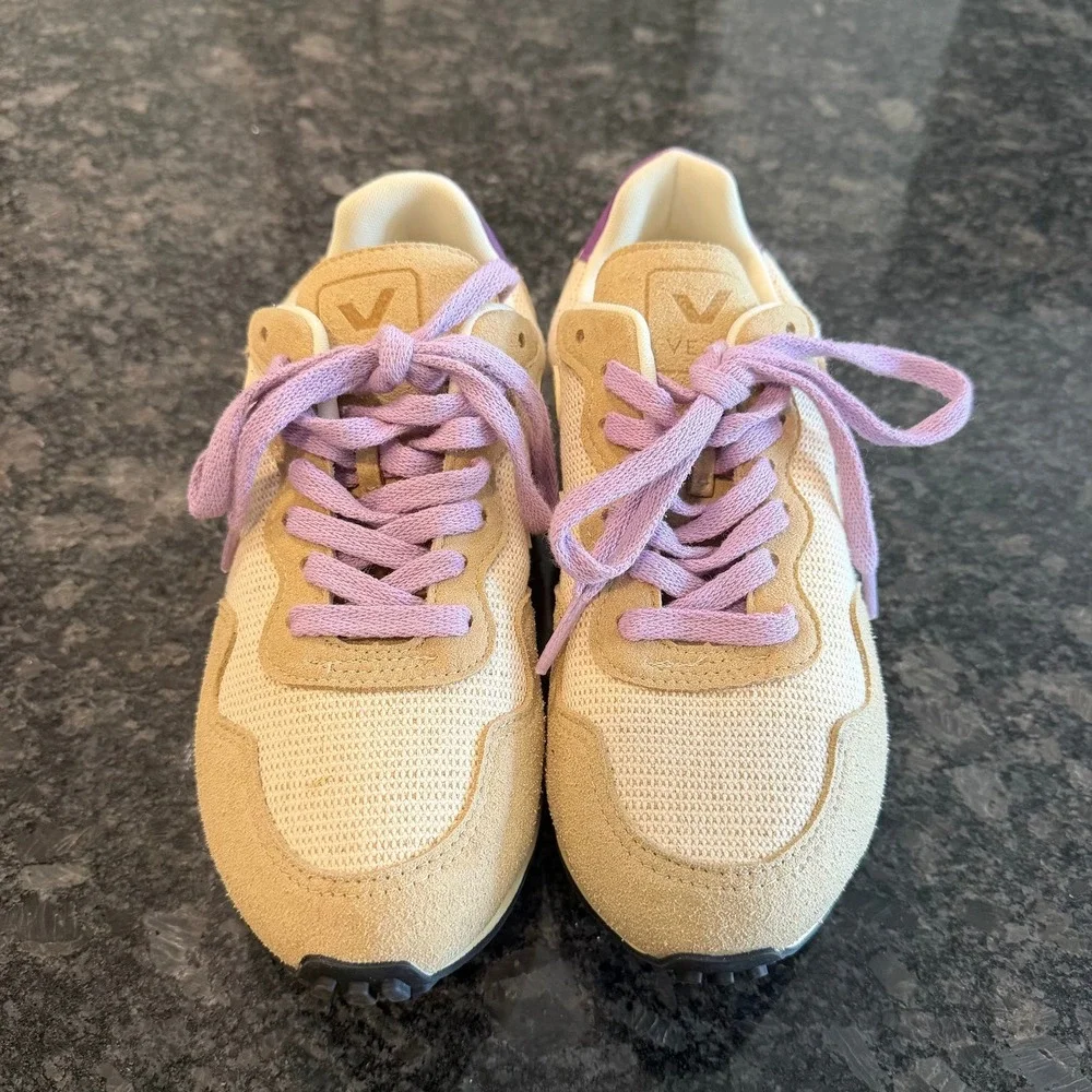 Veja SDU J-Mesh Sneakers Tan‎ Purple Size 6